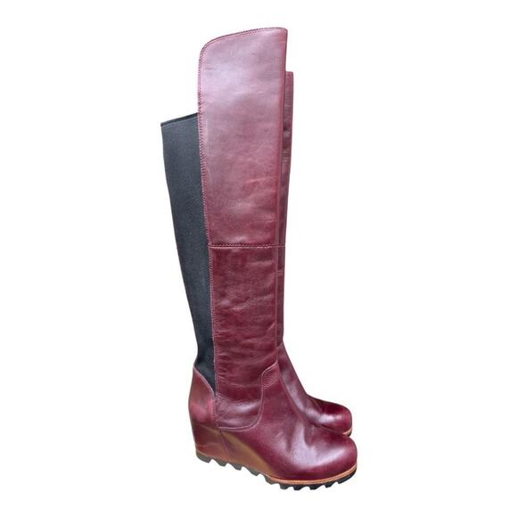 Sorel Fiona Lux Over The Knee Wedge Waterproof Boot Women size 8 - Picture 1 of 12